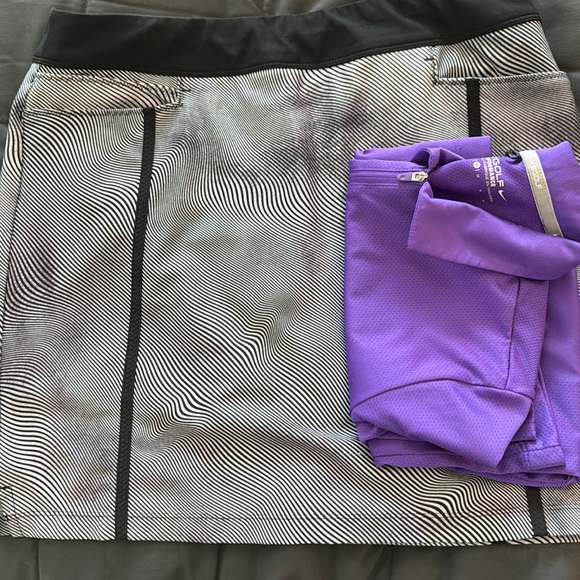 Adidas black/white golf skort-Small - Picture 6 of 6